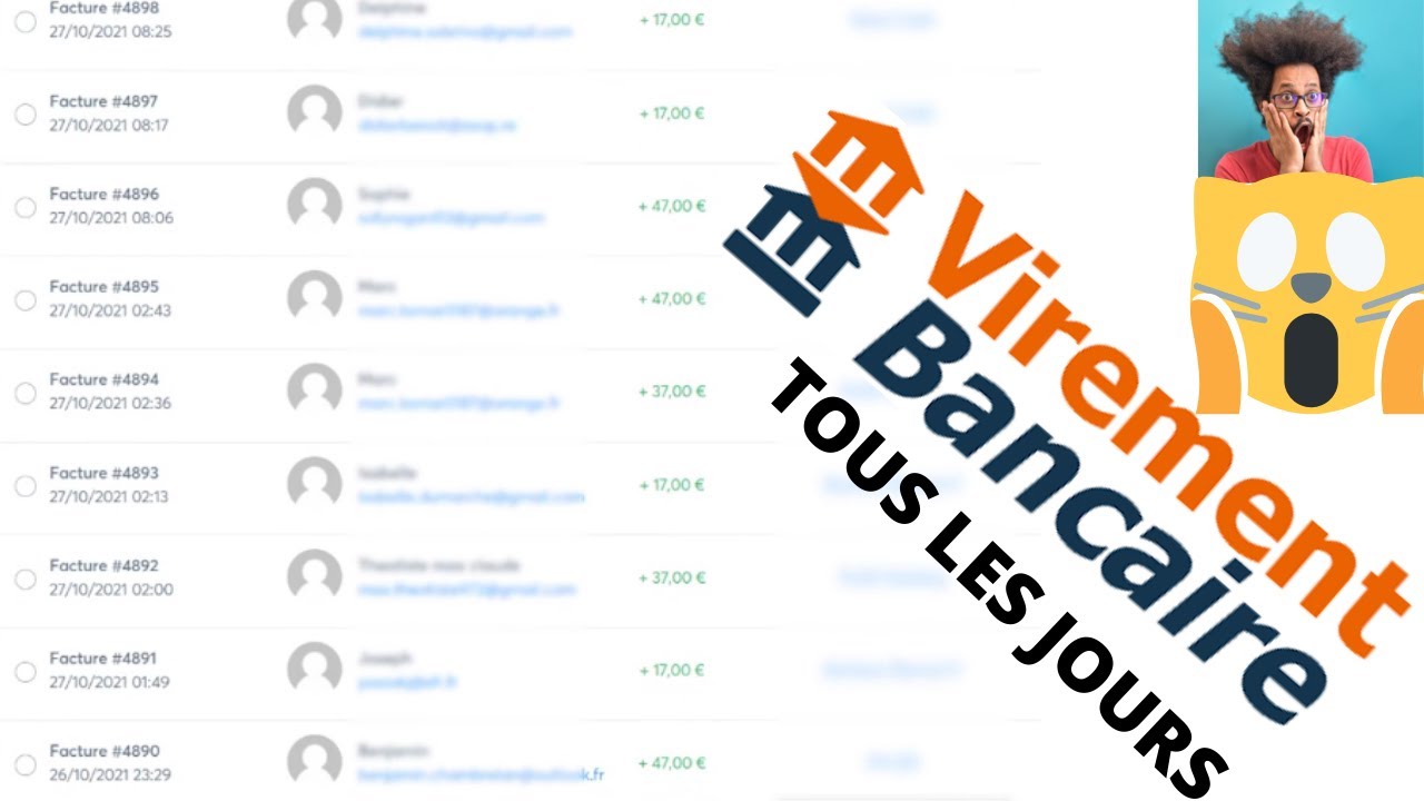 Comment recevoir des virements bancaires tous les jours, virements bancaires