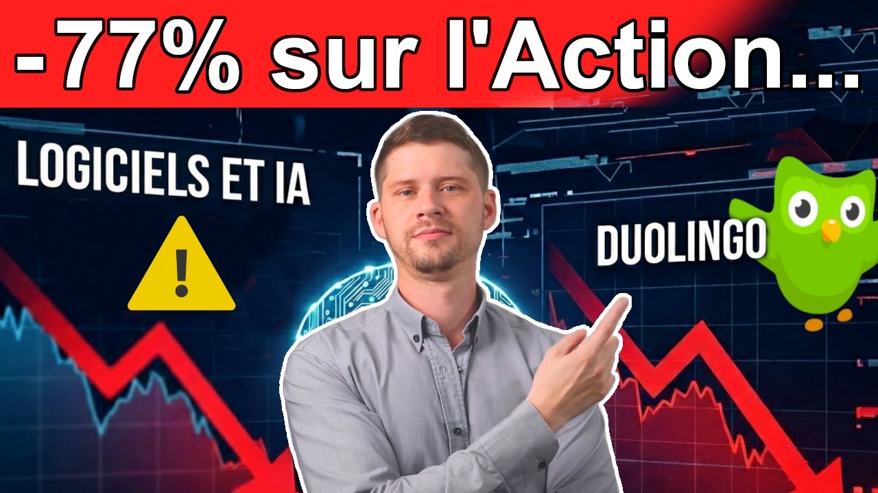 Action Duolingo : - 77% en Bourse… ( + les logiciels & l’IA )
